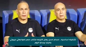 تشكيلة أساسية.. حسام حسن يعلن قائمة منتخب مصر لمواجهتي جيبوتي وغينيا بيساو اليوم